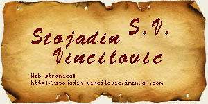 Stojadin Vinčilović vizit kartica